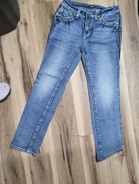 Blue Women's Slim Straight Jeans